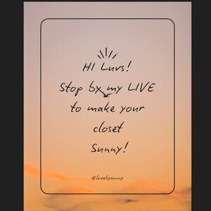 Live Poshmark Shows Notification! Like this post to be part of my show!